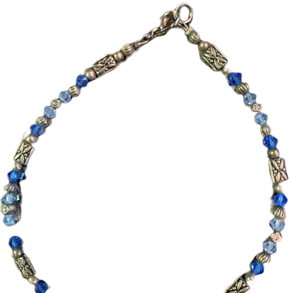 Handcrafted Swarovski crystals silver